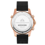 CHRISTOPHE DUCHAMP VELOCITE VI Swiss Movement 10 ATM WR White Dial Watch with Black Colour Strap