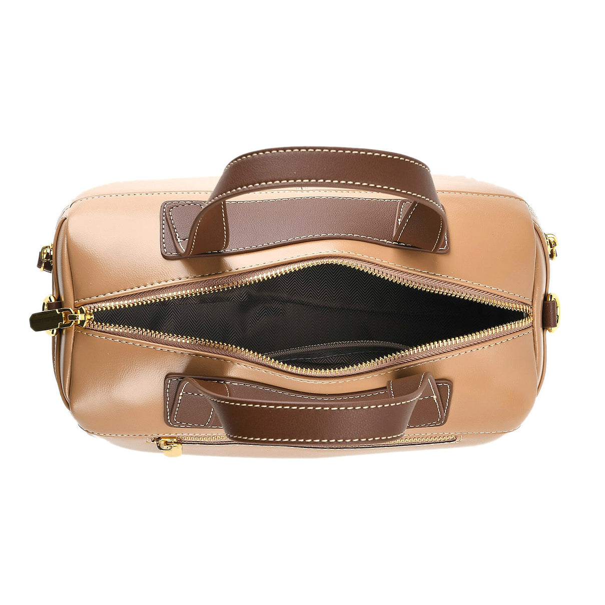 Manhattan CloseOut- 100% Genuine Leather  Bag with Shoulder Straps - Gold 7603767 12