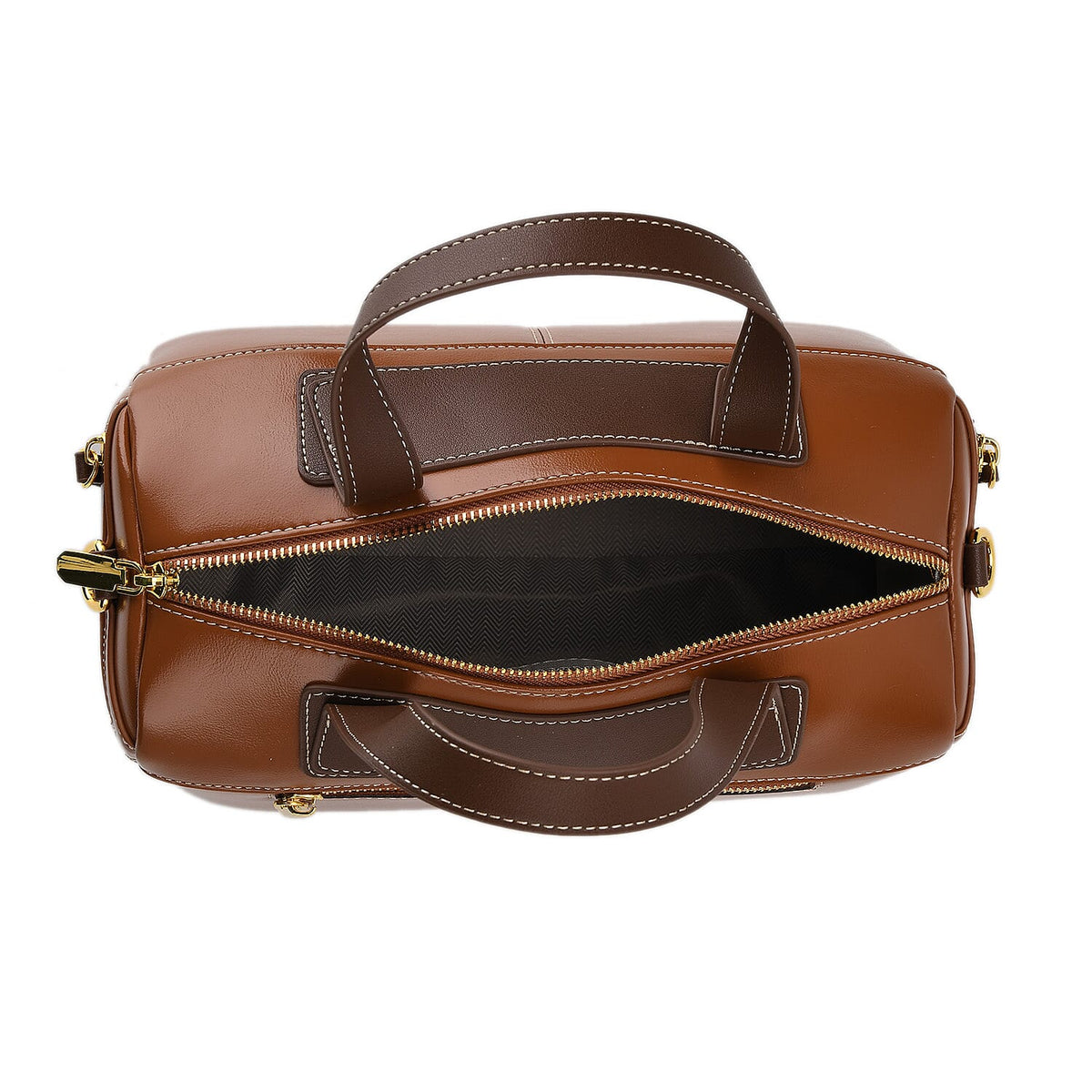 Manhattan CloseOut- 100% Genuine Leather  Bag with Shoulder Straps - Tan 7603769 12