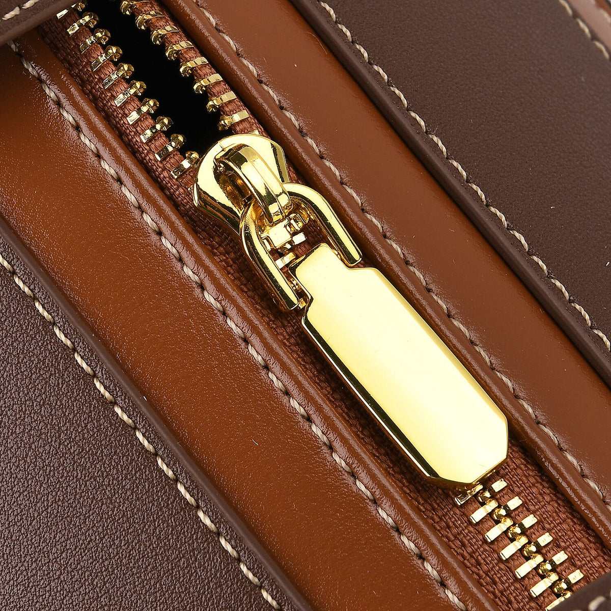 Manhattan CloseOut- 100% Genuine Leather  Bag with Shoulder Straps - Tan 7603769 13