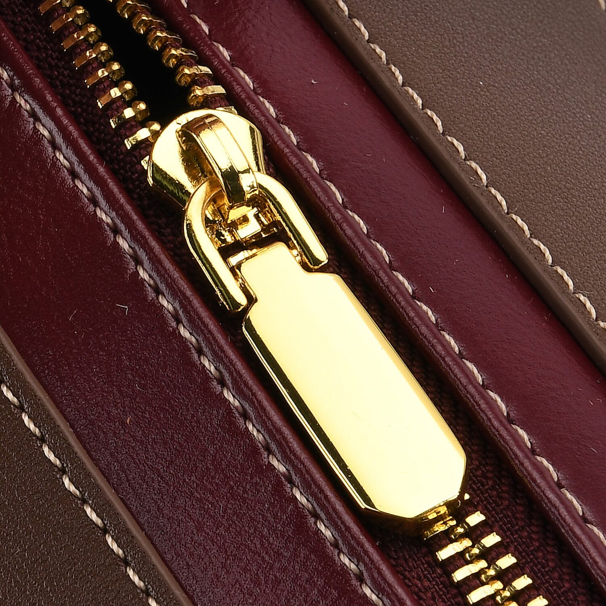 Manhattan CloseOut- 100% Genuine Leather  Bag with Shoulder Straps - Burgundy 8207479 8