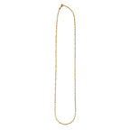 Italian Made Twisted Snake Necklace (Size - 22) in Yellow Gold Plated Sterling Silver 10.30 Gms