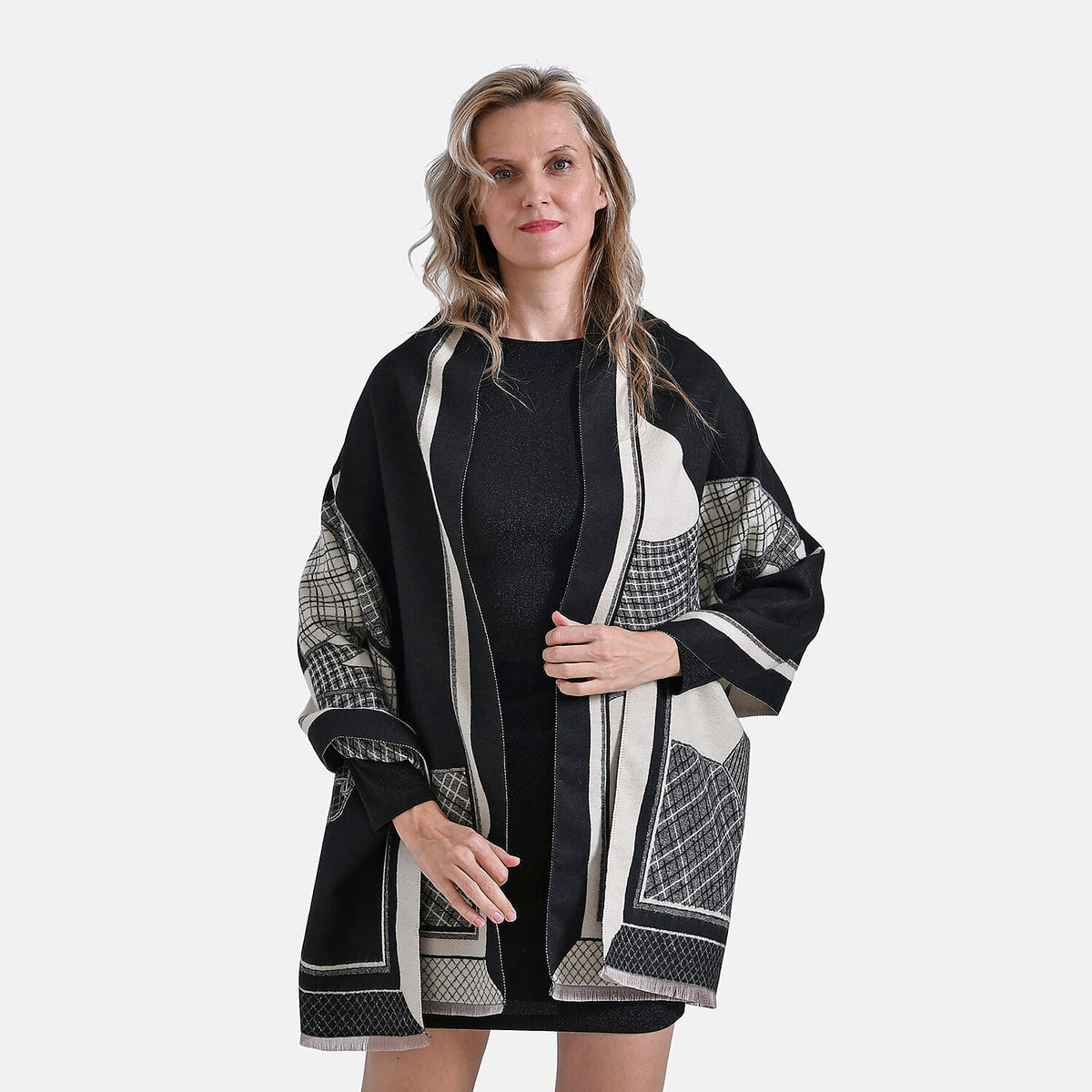 Close Out Deal - Designer Luxurious Horse Print Warm Shawl 7933883 2