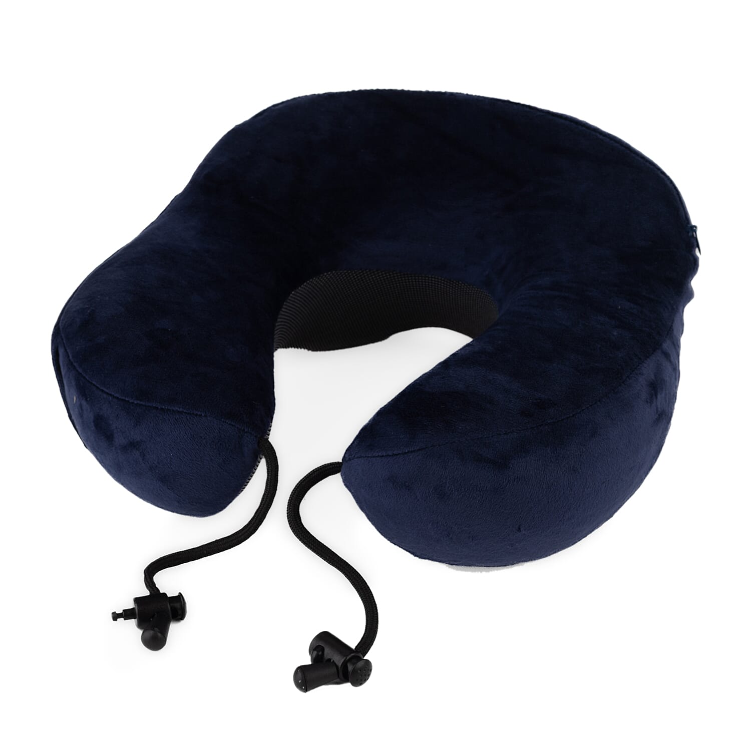 CUQOO Memory Foam Neck Travel Pillow with Travel Bag - Navy 8101672 0