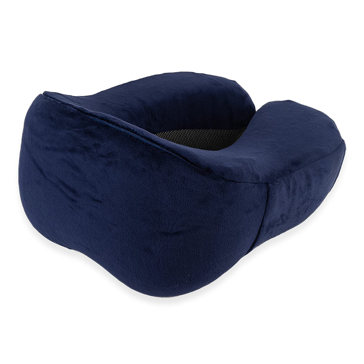 CUQOO Memory Foam Neck Travel Pillow with Travel Bag - Navy 8101672 2