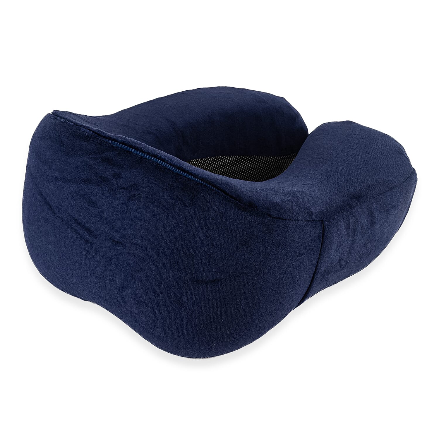 CUQOO Memory Foam Neck Travel Pillow with Travel Bag - Navy 8101672 2