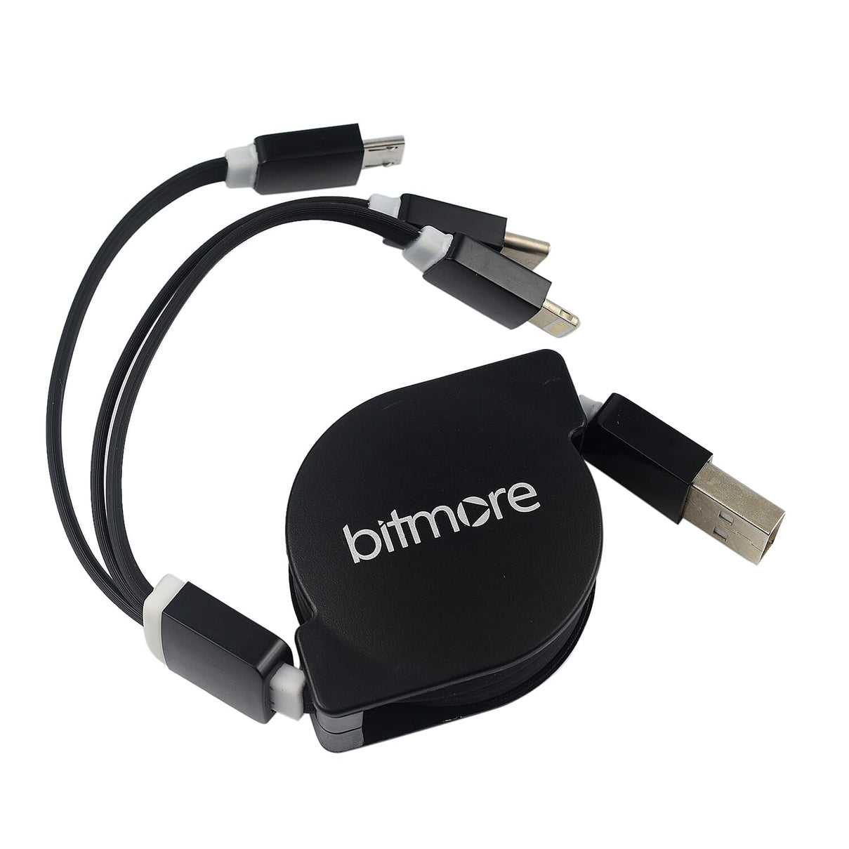 Bitmore Fast Charge Retractable 3 in 1 Charging Cable - Charge 3 Devices At the Same Time 7689581 0
