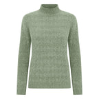 Emreco Cable Front Turtle Neck Jumper (Size S) - Green