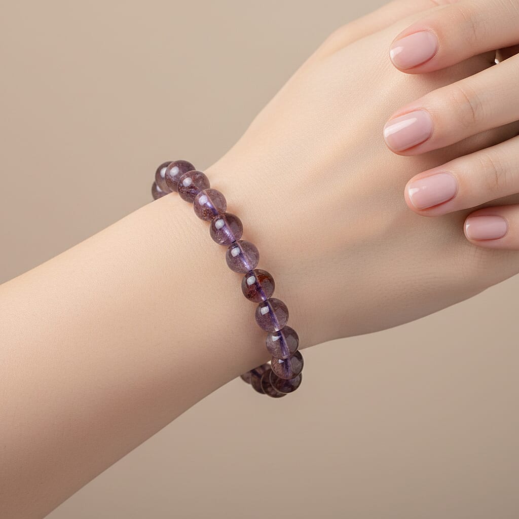 Cacoxenite Beads Stretchable Bracelet (Size 7-7.5) 120.00 Ct. 8438878 3