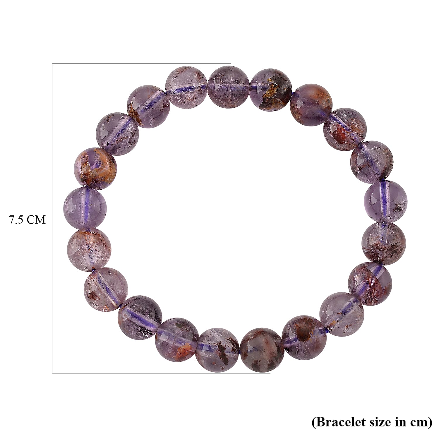 Cacoxenite Beads Stretchable Bracelet (Size 7-7.5) 120.00 Ct. 8438878 5