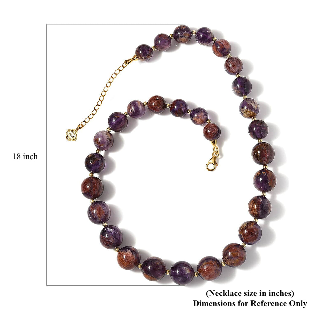 Cacoxenite  Necklace (Size - 18) in Vermeil YG Sterling Silver 2.40 ct  2.400  Ct.