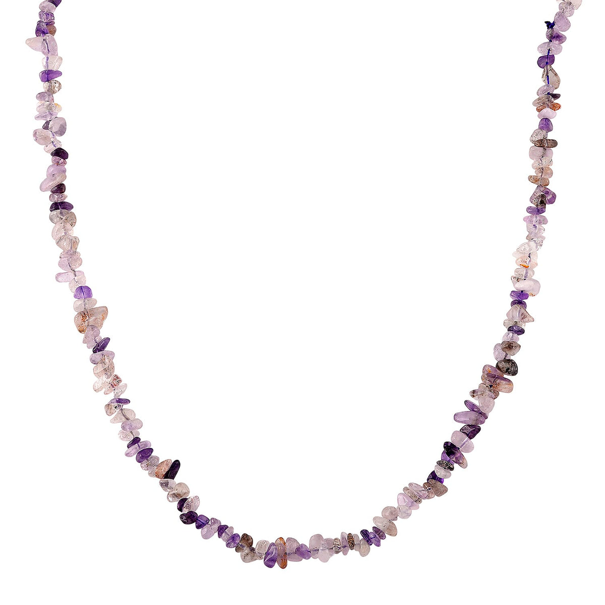 Cacoxenite Chips Necklace (Size - 32) 353.00 Ct. V32512333 0