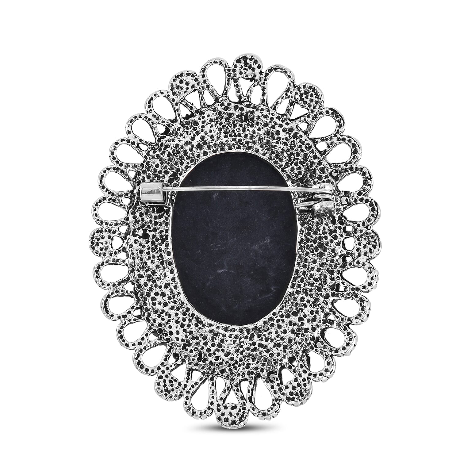 Lady Portrait Crystal Brooch 7639822 4