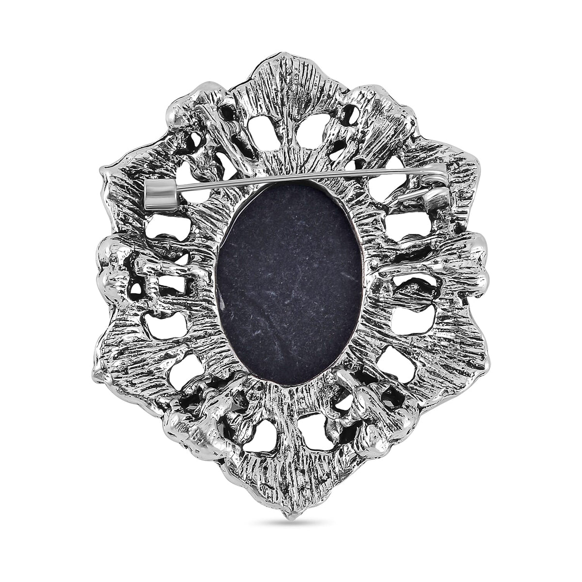 Lady Portrait Crystal Brooch 7639823 4