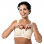 Cancer Research UK Front Fastening Full Coverage Wide Straps Comfort Bra (Size XL) - Blush