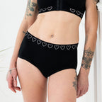 Cancer Research UK SeamLess Comfort Smooth Full Brief (Size XXL) - Black