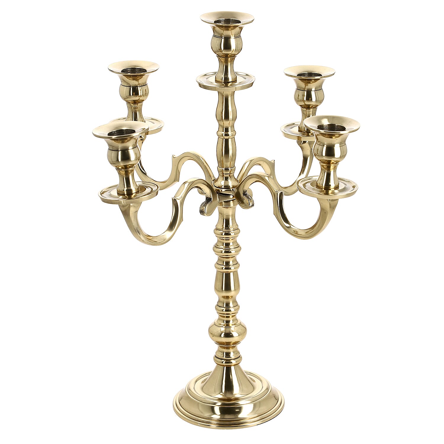 Aluminium Collapsible Candle Stand with 5 Arms 7852188 2