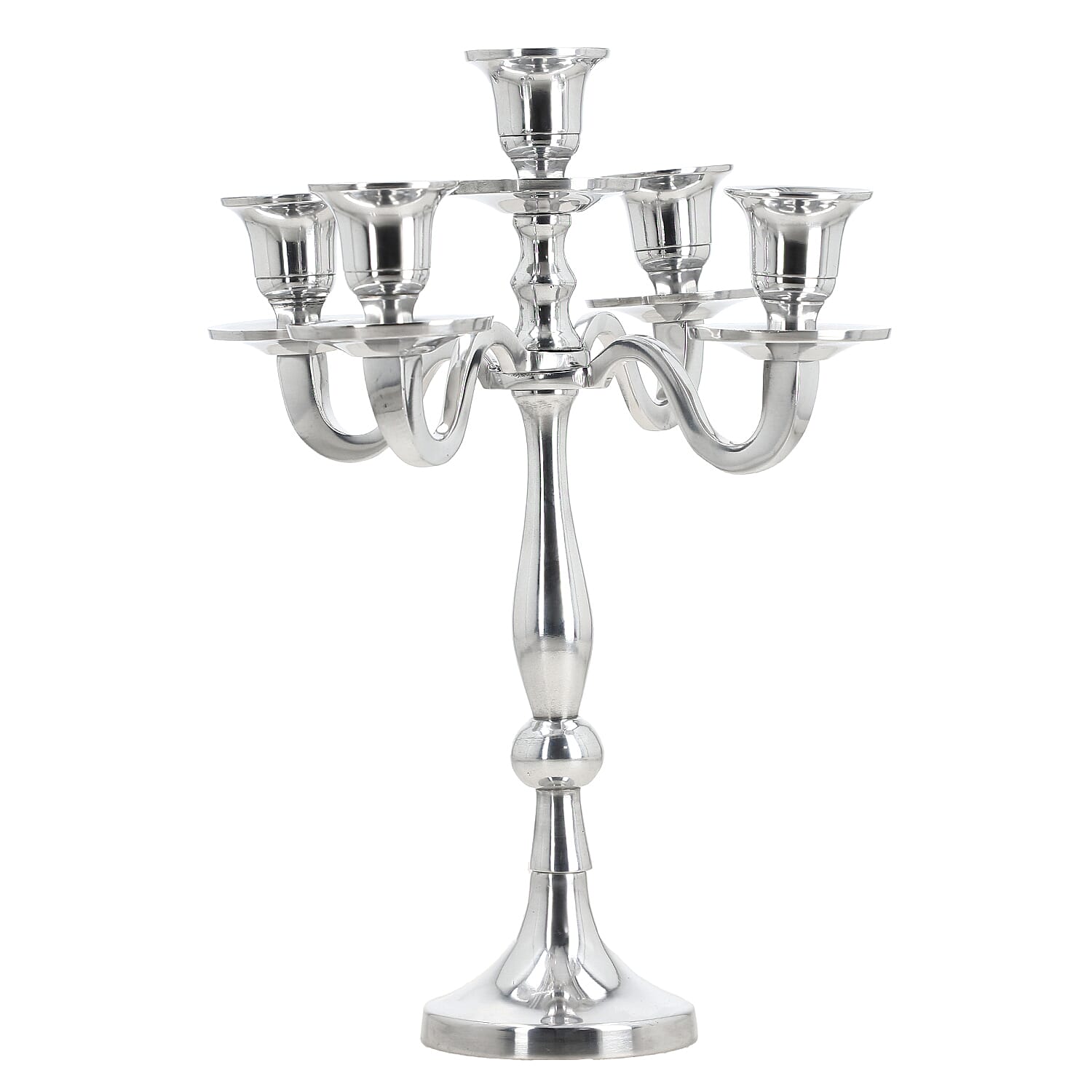 Candle Holder One Size- Silver &amp; Silver 7929990 0