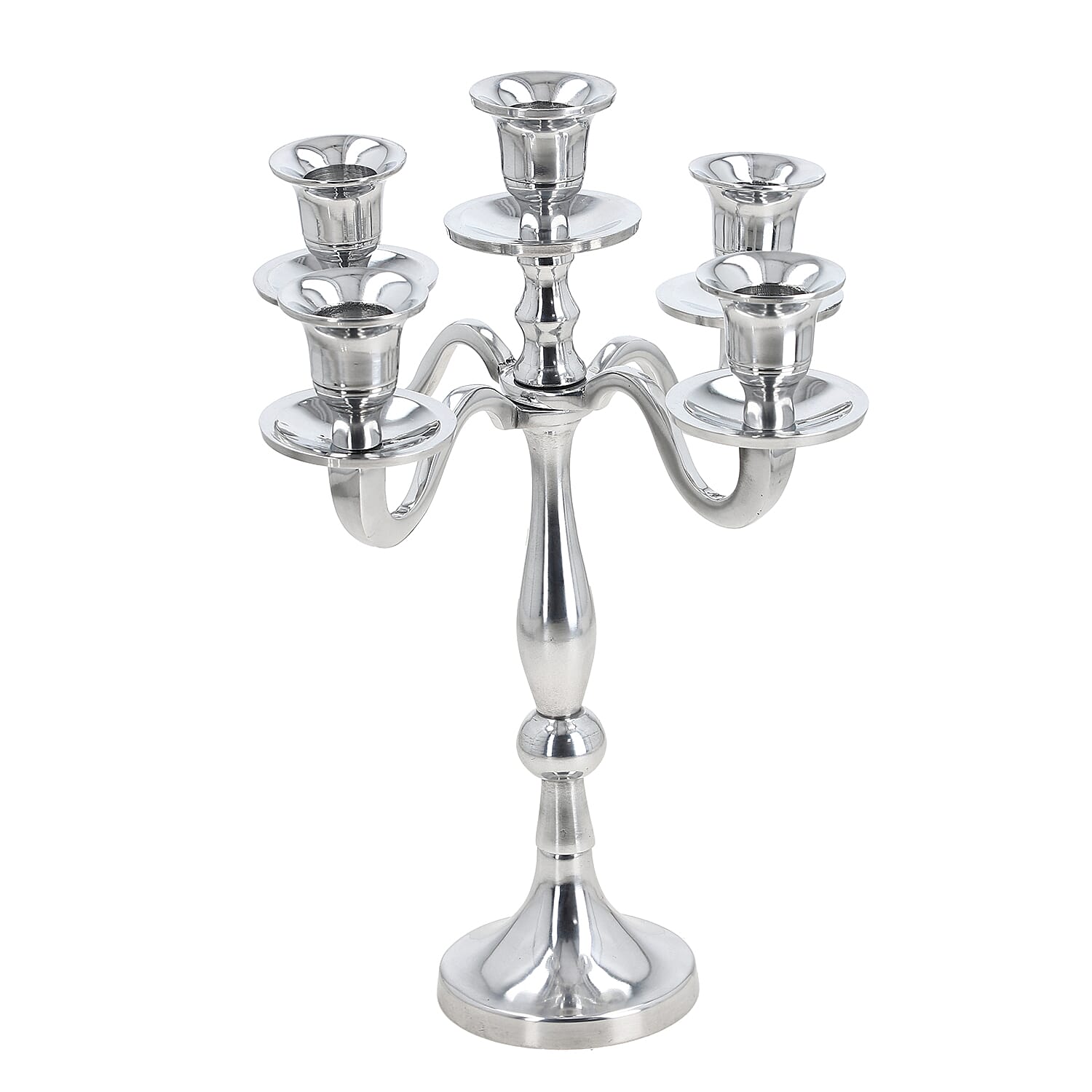 Candle Holder One Size- Silver &amp; Silver 7929990 1