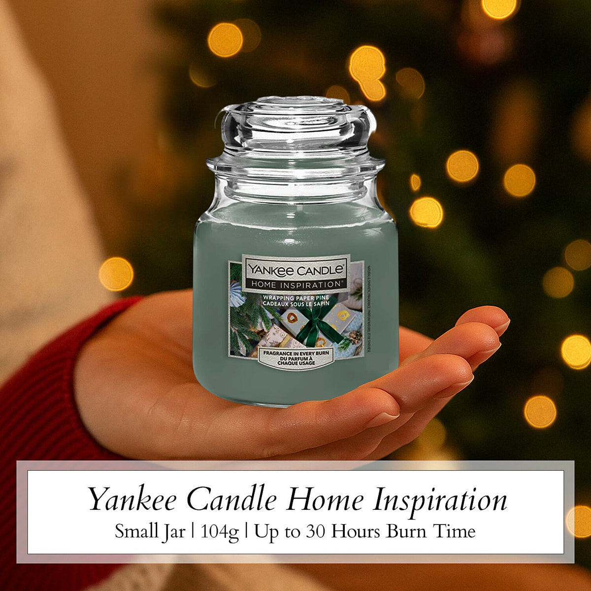 Yankee Candle Home Inspiration Glass Wrapping Paper Pine Candle (104g) 7982922 2
