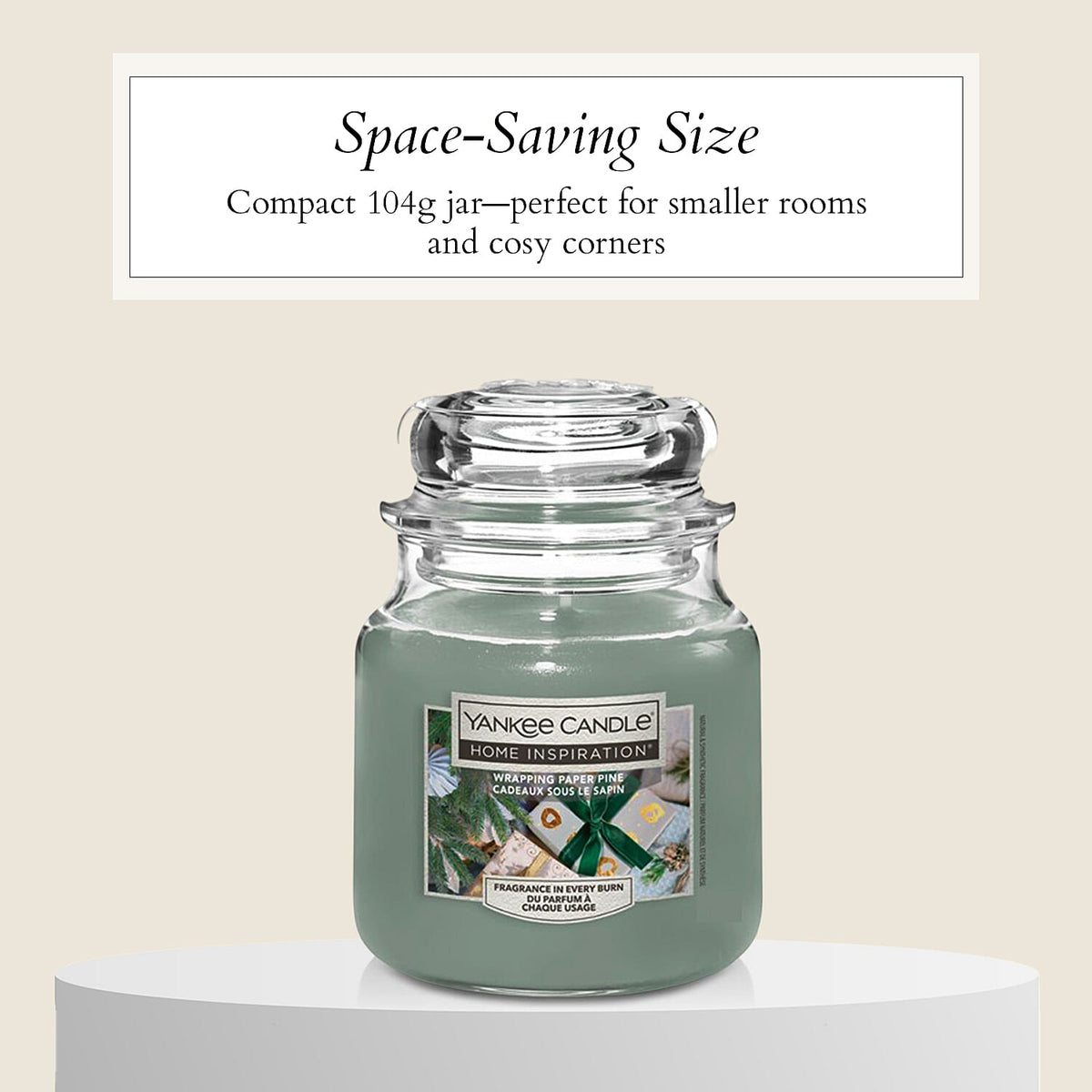 Yankee Candle Home Inspiration Glass Wrapping Paper Pine Candle (104g) 7982922 3