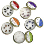 The Luxury Set of 5 Scented Gemstone Candle Fragrance Vanilla, Jasmine, Rose - Lemongrass - 45gm each