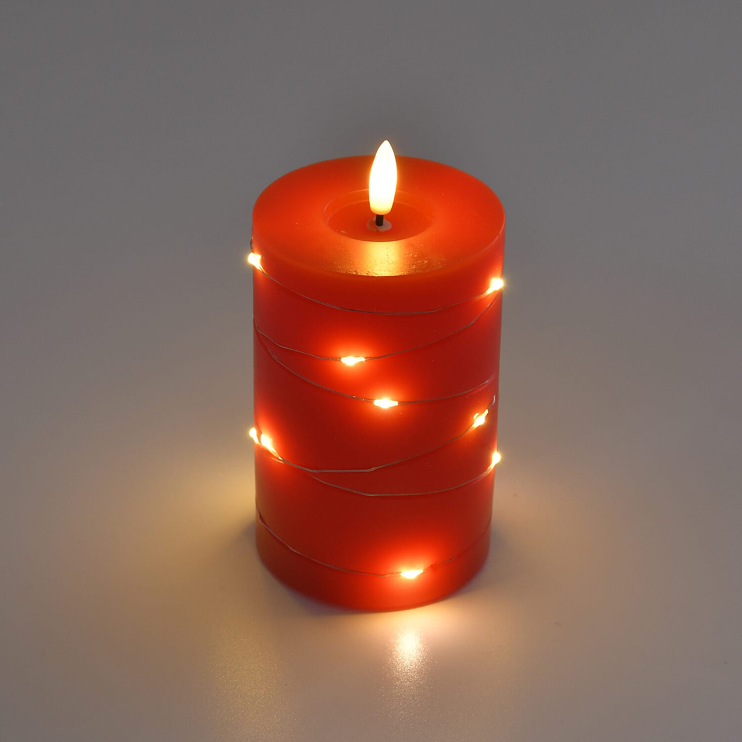Set of 3 LED Candle with Remote (2AA Battery not inc.) - Red 7840915 3
