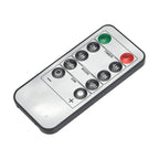 Set of 3 LED Candle with Remote (2AA Battery not inc.) - Red
