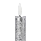 Set of 4 Flameless LED Candles (2 AAA Batteries,Not Incl.) - Silver