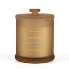 THE HOME LUXURY - Amber Vanilla Scent Glass Jar Soy Candle with Burn Time upto 55 Hours - Light Brown 370 grams