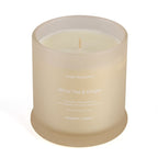 THE HOME LUXURY -- Tea - Ginger Scent Glass Jar Soy Candle with Burn Time upto 55 Hours - Cream