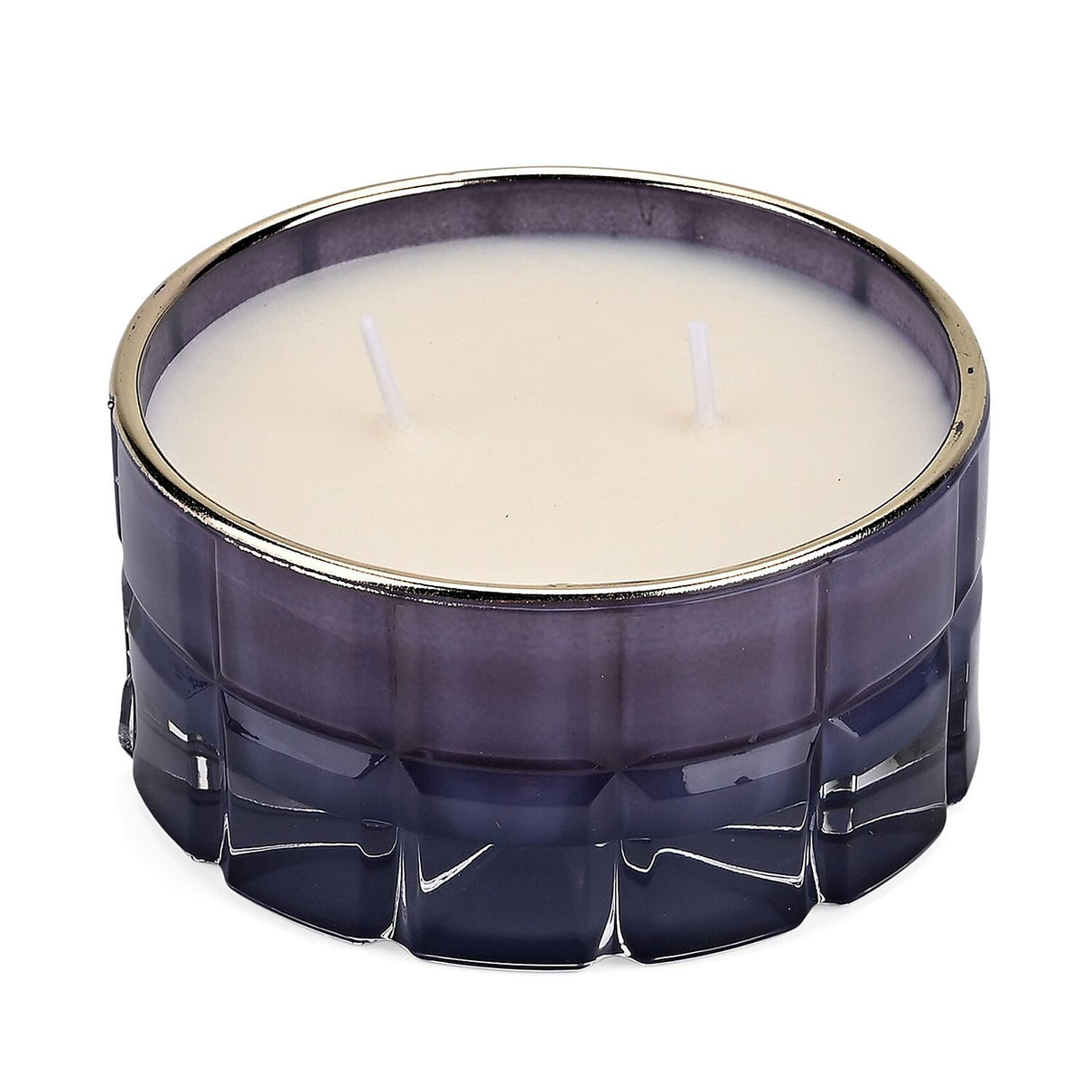 Aroma Glow Glass Jar Candles Lavender and Jasmine Scent (150g) (28hr Burn Time) - Purple 8196131 4