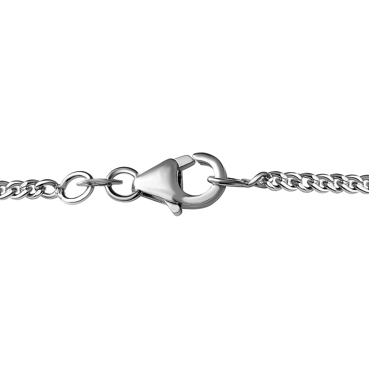 Rare Find - Amethyst Solitaire Pendant with Natural Zircon and Chain(Size 20) in Platinum Overlay Sterling Silver 4261596 5