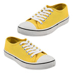 Closeout Deal Canvas Trainers (Size 3) - Yellow
