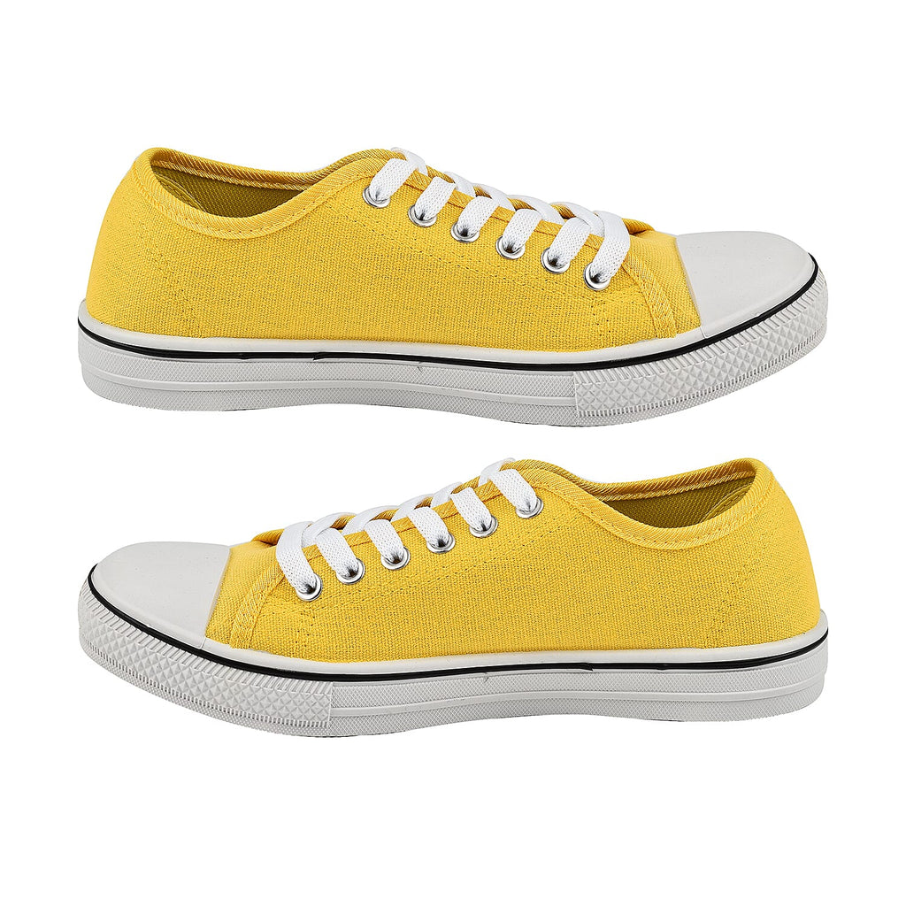 Closeout Deal Canvas Trainers (Size 3) - Yellow