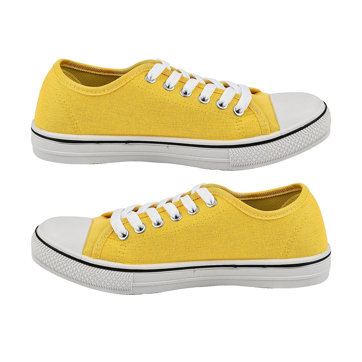 Closeout Deal Canvas Trainers - Yellow 7555228 2