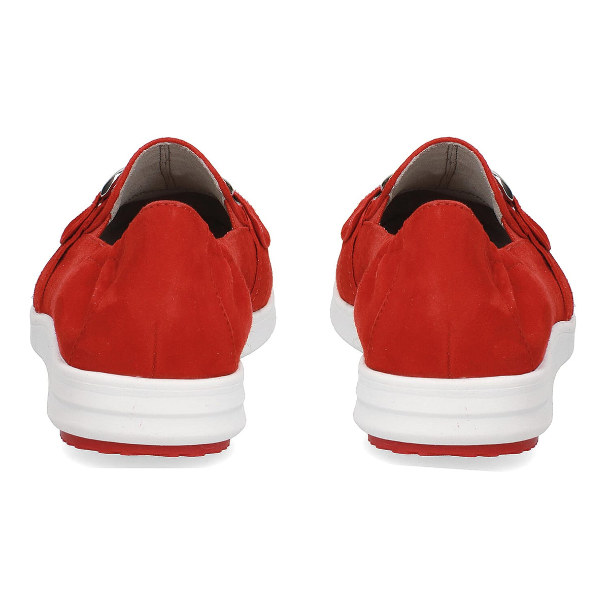 Caprice Leather Buckle detailing Loafers Red 6306128 6