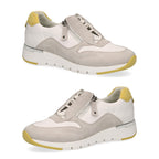 CAPRICE Lightweight with Side Zipper Sneaker Shoes (Size 8) - White & Grey