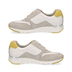 CAPRICE Lightweight with Side Zipper Sneaker Shoes (Size 8) - White & Grey
