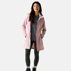 Regatta Womens Softshell Waterproof Longline Jacket with Detachable Hood (Size 12) - Purple