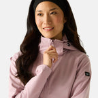 Regatta Womens Softshell Waterproof Longline Jacket with Detachable Hood (Size 12) - Purple