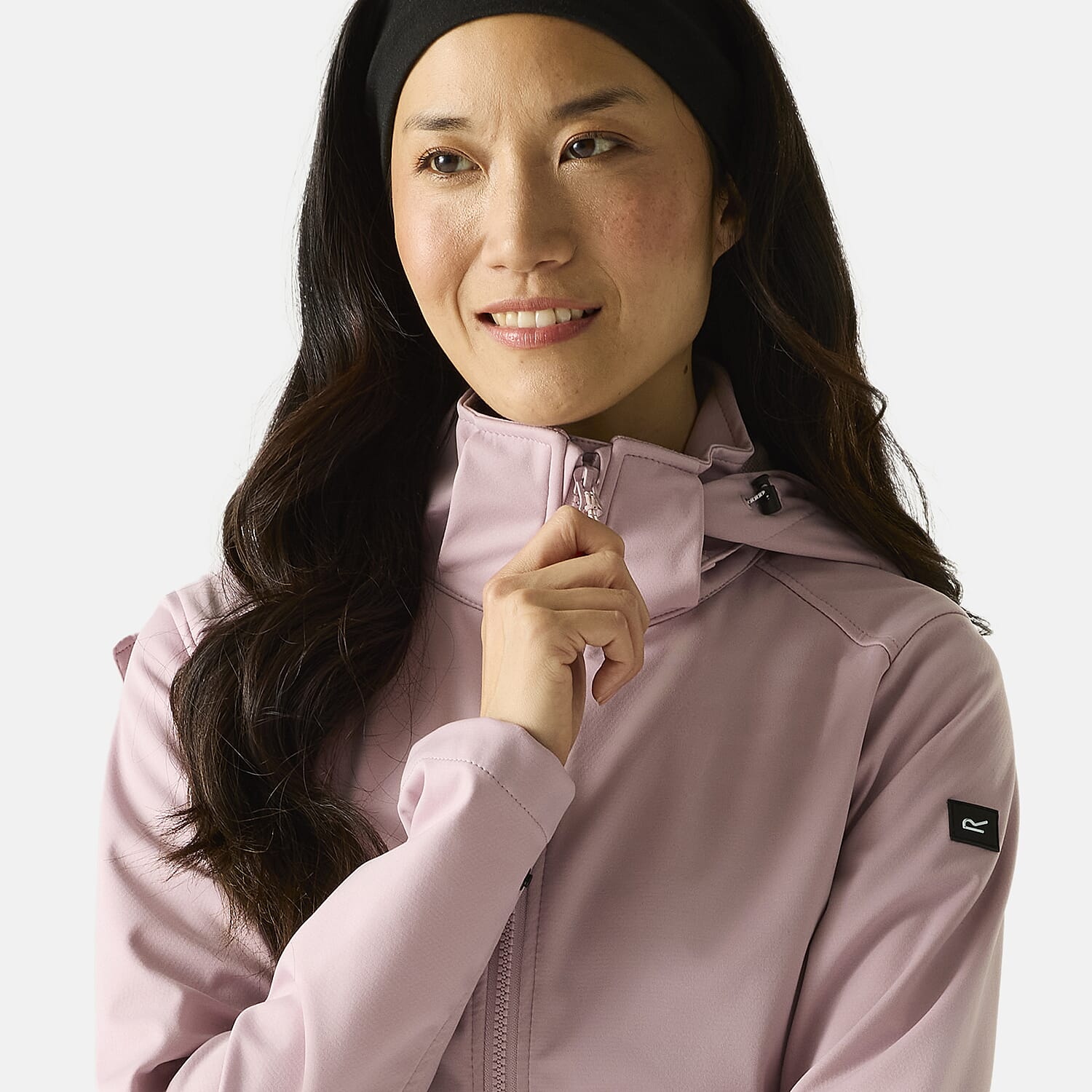 Regatta Womens Softshell Waterproof Longline Jacket with Detachable Hood (Size 12) - Purple 8511221 3