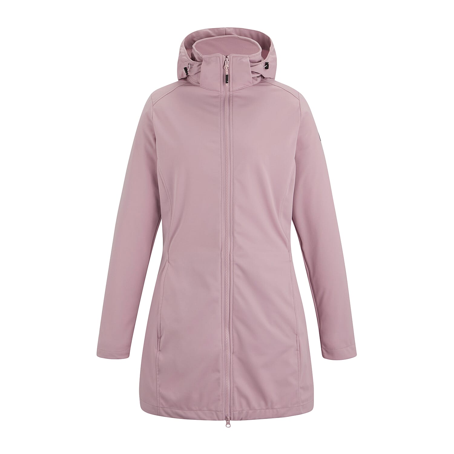 Regatta Womens Softshell Waterproof Longline Jacket with Detachable Hood (Size 12) - Purple 8511221 6
