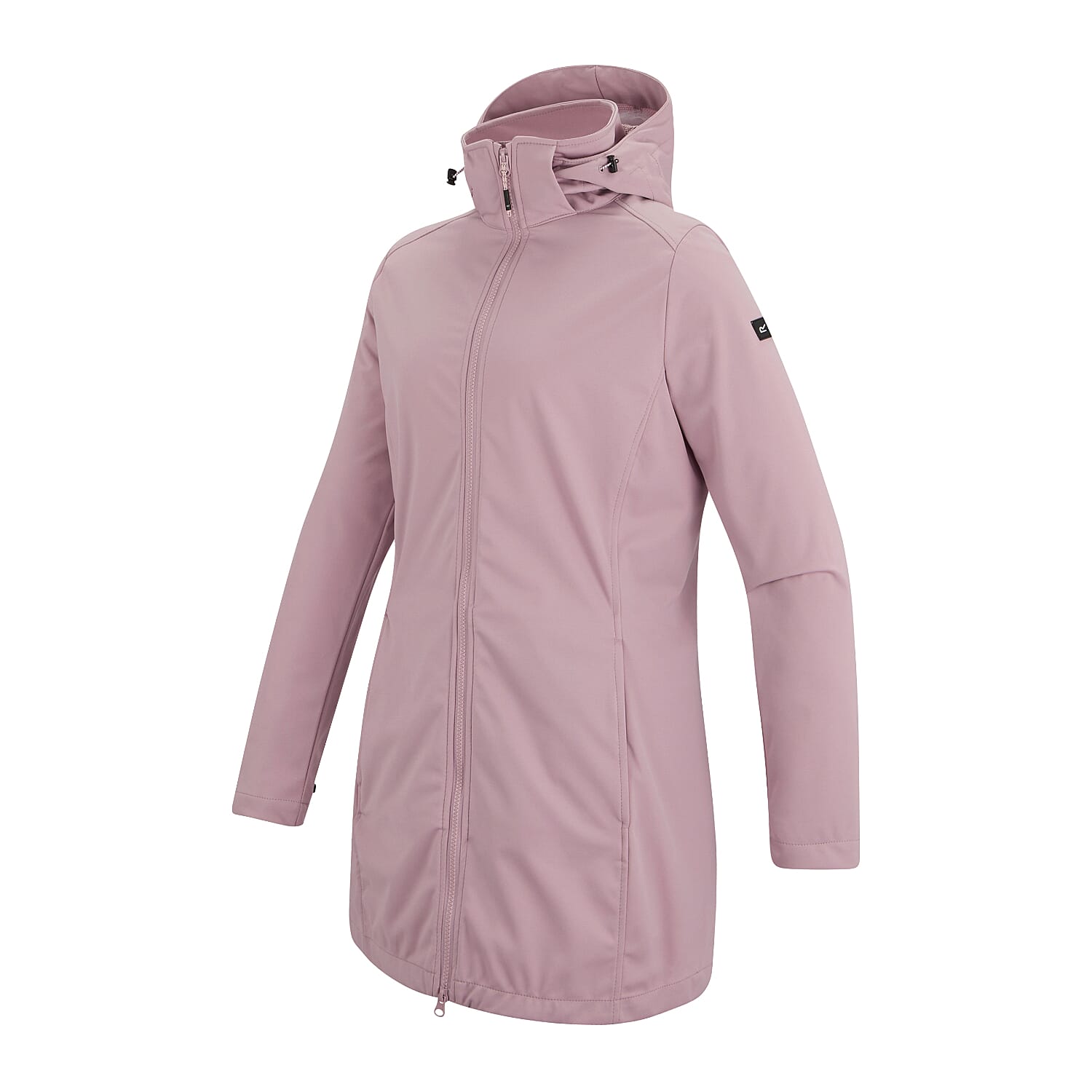 Regatta Womens Softshell Waterproof Longline Jacket with Detachable Hood (Size 12) - Purple 8511221 7