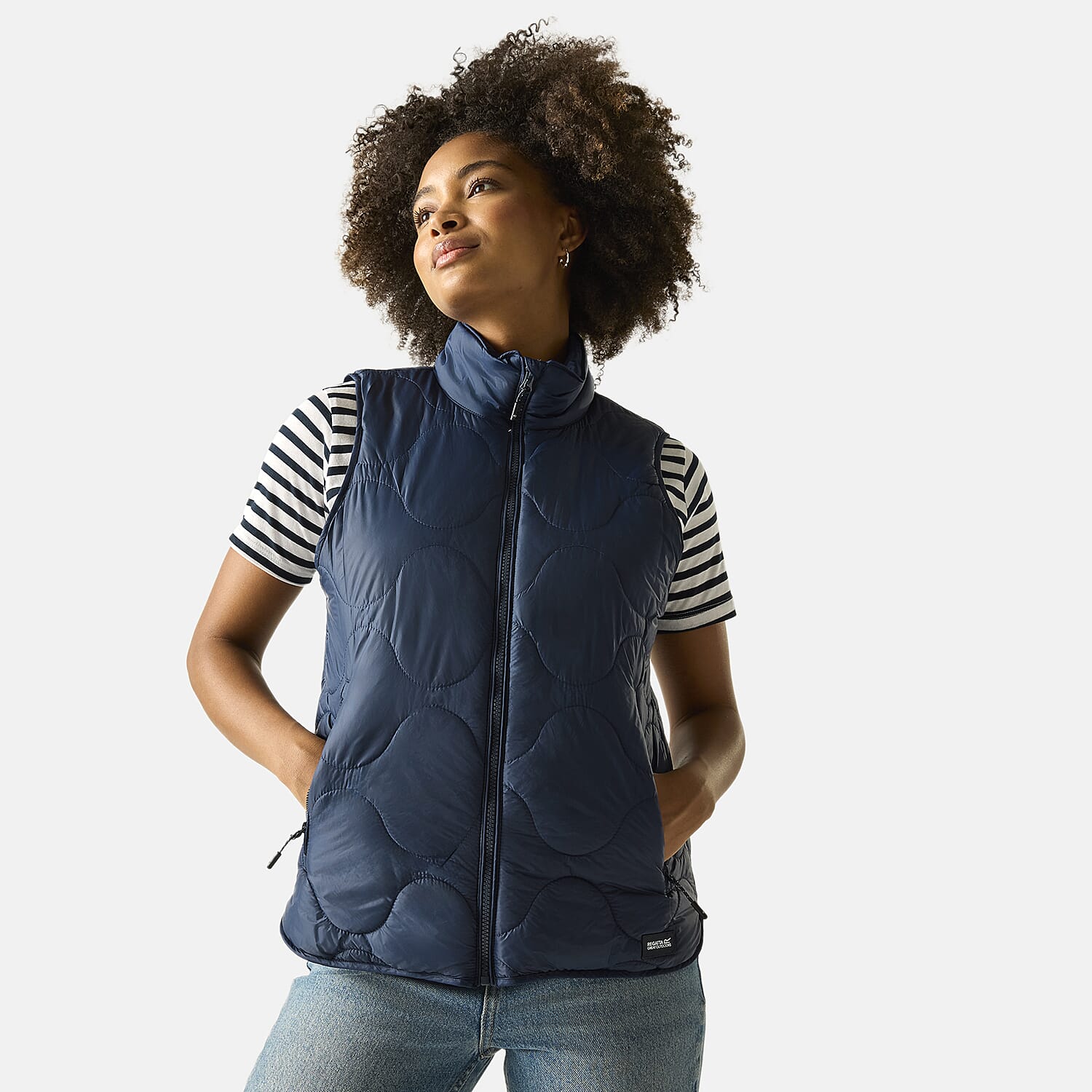 Regatta Womens Quilted Gilet with Water-Repellent Finish (Size 12) - Blue 8511096 1