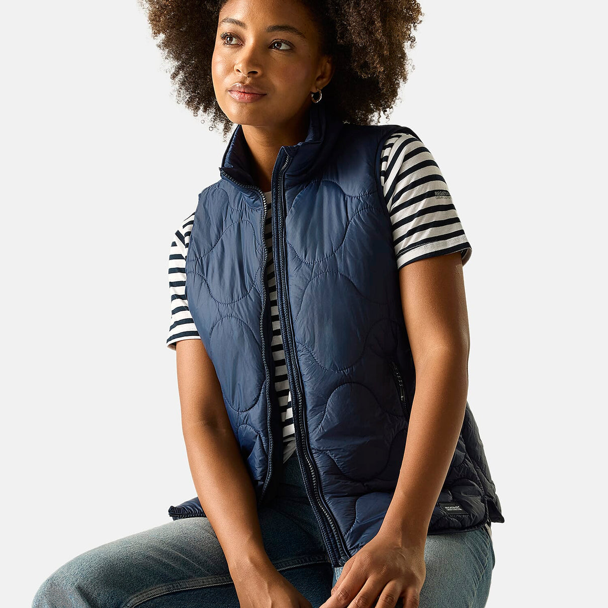 Regatta Womens Quilted Gilet with Water-Repellent Finish (Size 12) - Blue 8511096 2