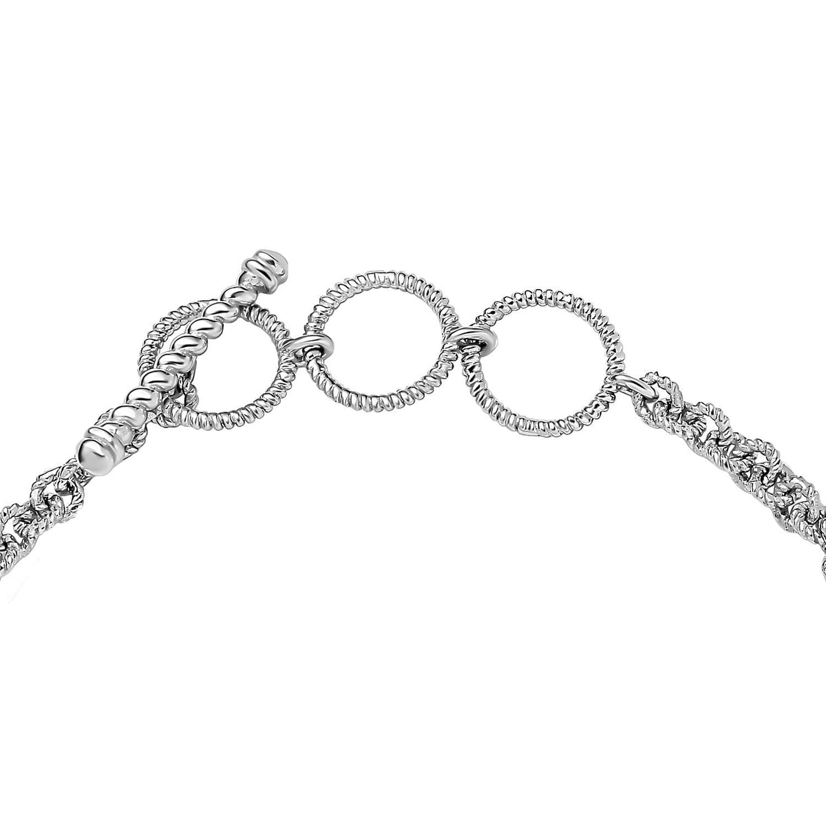 Carnelian and Multi Gemstone Fancy Bracelet in Rhodium Plated Sterling Silver 8.19 Ct 7808048 4