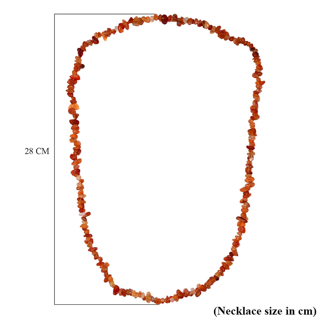Carnelian Necklace (Size - 30) 240.00 Ct.