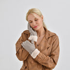 One Time Closeout - Cashmere Wool Gloves (24 x 9cm) - Beige
