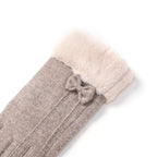 One Time Closeout - Cashmere Wool Gloves (24 x 9cm) - Beige